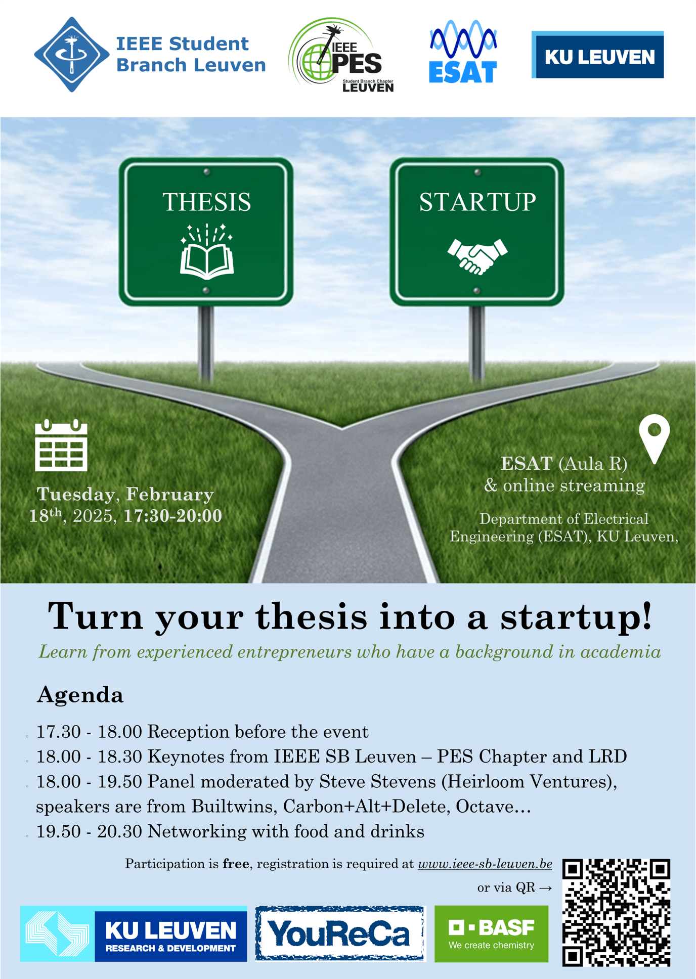 Startup event poster